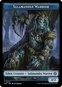 Salamander Warrior // Shapeshifter Double-Sided Token - Commander: The Lost Caverns of Ixalan - Magic: The Gathering card