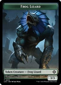 Frog Lizard // Merfolk (0003) Double-Sided Token - Commander: The Lost Caverns of Ixalan - Magic: The Gathering card
