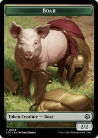 Boar // Merfolk (0003) Double-Sided Token - Commander: The Lost Caverns of Ixalan - Magic: The Gathering card