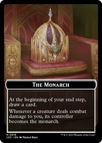 The Monarch // Dinosaur Double-Sided Token - Commander: The Lost Caverns of Ixalan - Magic: The Gathering card