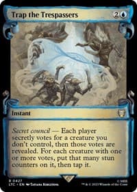 Trap the Trespassers (Showcase Scrolls) - Commander: The Lord of the Rings: Tales of Middle-earth - Magic: The Gathering card
