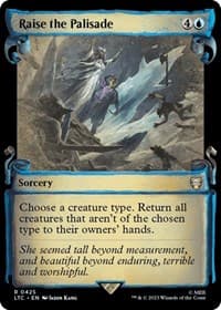 Raise the Palisade (Showcase Scrolls) - Commander: The Lord of the Rings: Tales of Middle-earth - Magic: The Gathering card