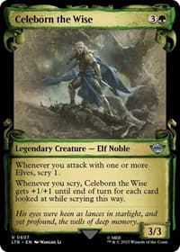 Celeborn the Wise (Showcase Scrolls) - Universes Beyond: The Lord of the Rings: Tales of Middle-earth - Magic: The Gathering card