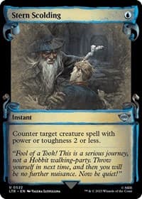 Stern Scolding (Showcase Scrolls) - Universes Beyond: The Lord of the Rings: Tales of Middle-earth - Magic: The Gathering card