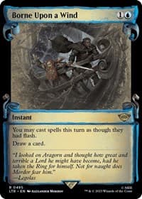Borne Upon a Wind (Showcase Scrolls) - Universes Beyond: The Lord of the Rings: Tales of Middle-earth - Magic: The Gathering card