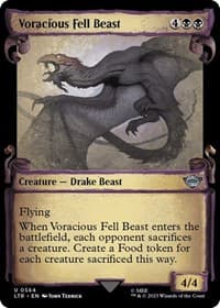 Voracious Fell Beast (Showcase Scrolls) - Universes Beyond: The Lord of the Rings: Tales of Middle-earth - Magic: The Gathering card