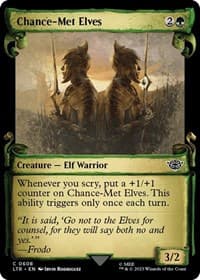 Chance-Met Elves (Showcase Scrolls) - Universes Beyond: The Lord of the Rings: Tales of Middle-earth - Magic: The Gathering card