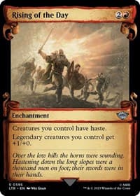 Rising of the Day (Showcase Scrolls) - Universes Beyond: The Lord of the Rings: Tales of Middle-earth - Magic: The Gathering card