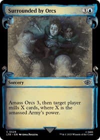 Surrounded by Orcs (Showcase Scrolls) - Universes Beyond: The Lord of the Rings: Tales of Middle-earth - Magic: The Gathering card