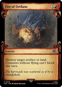 Fire of Orthanc (Showcase Scrolls) - Universes Beyond: The Lord of the Rings: Tales of Middle-earth - Magic: The Gathering card