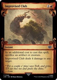 Improvised Club (Showcase Scrolls) - Universes Beyond: The Lord of the Rings: Tales of Middle-earth - Magic: The Gathering card