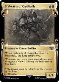 Stalwarts of Osgiliath (Showcase Scrolls) - Universes Beyond: The Lord of the Rings: Tales of Middle-earth - Magic: The Gathering card