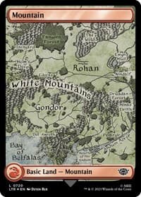 Mountain (0720) (Surge Foil) - Universes Beyond: The Lord of the Rings: Tales of Middle-earth - Magic: The Gathering card