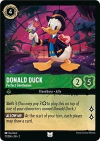 Donald Duck - Perfect Gentleman - Rise of the Floodborn - Disney Lorcana card