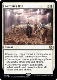 Akroma's Will - Commander: The Lost Caverns of Ixalan - Magic: The Gathering card