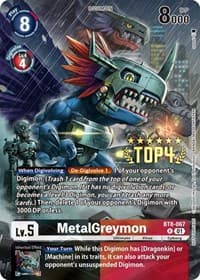 MetalGreymon (Digimon 3-On-3 Top 4) - New Awakening - Digimon Card Game card