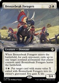Bronzebeak Foragers (Extended Art) - Commander: The Lost Caverns of Ixalan - Magic: The Gathering card