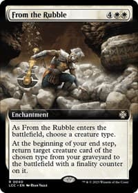 From the Rubble (Extended Art) - Commander: The Lost Caverns of Ixalan - Magic: The Gathering card