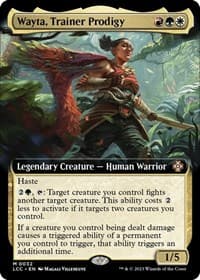 Wayta, Trainer Prodigy (Extended Art) - Commander: The Lost Caverns of Ixalan - Magic: The Gathering card