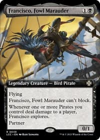 Francisco, Fowl Marauder (Extended Art) - Commander: The Lost Caverns of Ixalan - Magic: The Gathering card