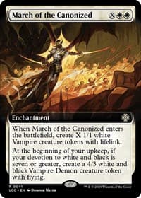 March of the Canonized (Extended Art) - Commander: The Lost Caverns of Ixalan - Magic: The Gathering card