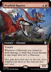 Wrathful Raptors (Extended Art) - Commander: The Lost Caverns of Ixalan - Magic: The Gathering card