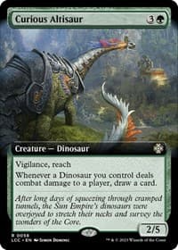 Curious Altisaur (Extended Art) - Commander: The Lost Caverns of Ixalan - Magic: The Gathering card