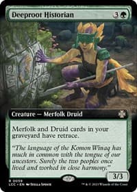 Deeproot Historian (Extended Art) - Commander: The Lost Caverns of Ixalan - Magic: The Gathering card