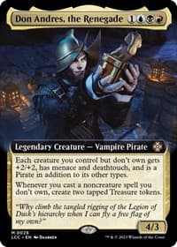 Don Andres, the Renegade (Extended Art) - Commander: The Lost Caverns of Ixalan - Magic: The Gathering card