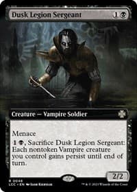 Dusk Legion Sergeant (Extended Art) - Commander: The Lost Caverns of Ixalan - Magic: The Gathering card