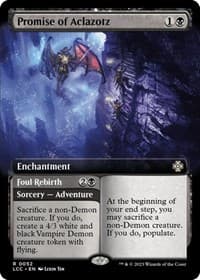Promise of Aclazotz (Extended Art) - Commander: The Lost Caverns of Ixalan - Magic: The Gathering card