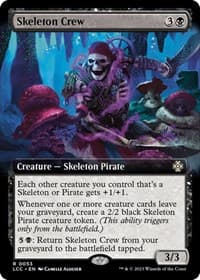 Skeleton Crew (Extended Art) - Commander: The Lost Caverns of Ixalan - Magic: The Gathering card