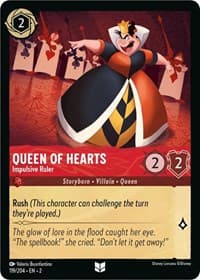 Queen of Hearts - Impulsive Ruler - Rise of the Floodborn - Disney Lorcana card