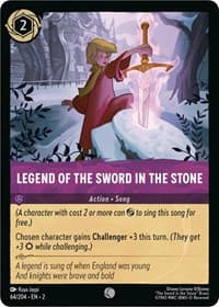 Legend of the Sword in the Stone - Rise of the Floodborn - Disney Lorcana card