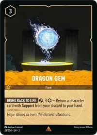 Dragon Gem - Rise of the Floodborn - Disney Lorcana card