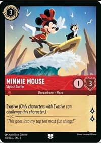 Minnie Mouse - Stylish Surfer - Rise of the Floodborn - Disney Lorcana card