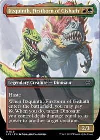 Itzquinth, Firstborn of Gishath (Borderless) - The Lost Caverns of Ixalan - Magic: The Gathering card