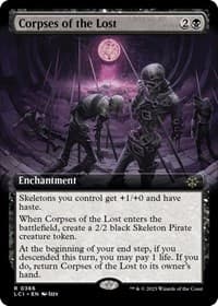 Corpses of the Lost (Extended Art) - The Lost Caverns of Ixalan - Magic: The Gathering card