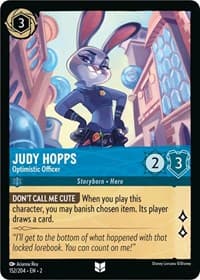 Judy Hopps - Optimistic Officer - Rise of the Floodborn - Disney Lorcana card