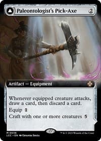 Paleontologist's Pick-Axe (Extended Art) - Commander: The Lost Caverns of Ixalan - Magic: The Gathering card