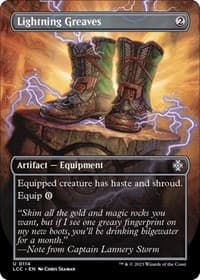 Lightning Greaves (Borderless) - Commander: The Lost Caverns of Ixalan - Magic: The Gathering card