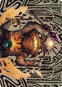 Zoyowa Lava-Tongue Art Card (Gold-Stamped Signature) - Art Series: The Lost Caverns of Ixalan - Magic: The Gathering card