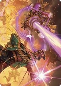 Cosmium Blast Art Card (Gold-Stamped Signature) - Art Series: The Lost Caverns of Ixalan - Magic: The Gathering card