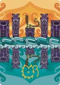 Echoing Deeps Art Card (Gold-Stamped Signature) - Art Series: The Lost Caverns of Ixalan - Magic: The Gathering card