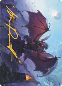 Aclazotz, Deepest Betrayal Art Card (Gold-Stamped Signature) - Art Series: The Lost Caverns of Ixalan - Magic: The Gathering card
