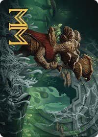 Tendril of the Mycotyrant Art Card (Gold-Stamped Signature) - Art Series: The Lost Caverns of Ixalan - Magic: The Gathering card