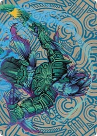 Hakbal of the Surging Soul Art Card (Gold-Stamped Planeswalker Symbol) - Art Series: The Lost Caverns of Ixalan - Magic: The Gathering card