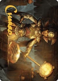 Curator of Sun's Creation Art Card (Gold-Stamped Signature) - Art Series: The Lost Caverns of Ixalan - Magic: The Gathering card