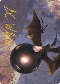 Malicious Eclipse Art Card (Gold-Stamped Signature) - Art Series: The Lost Caverns of Ixalan - Magic: The Gathering card