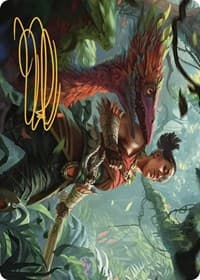 Wayta, Trainer Prodigy Art Card (Gold-Stamped Signature) - Art Series: The Lost Caverns of Ixalan - Magic: The Gathering card